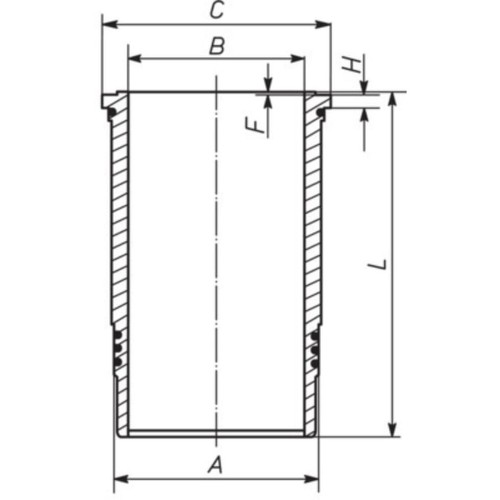 Zylinderlaufbuchse mahle 007 - zylinderlaufbuchse,